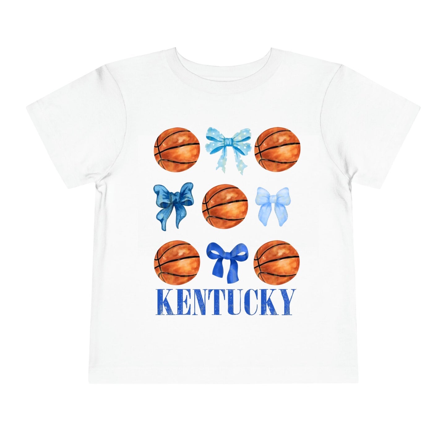 Baby Girls Short Sleeve Kentucky Bows Basketball Team Tee Shirts Preorder(moq 5)