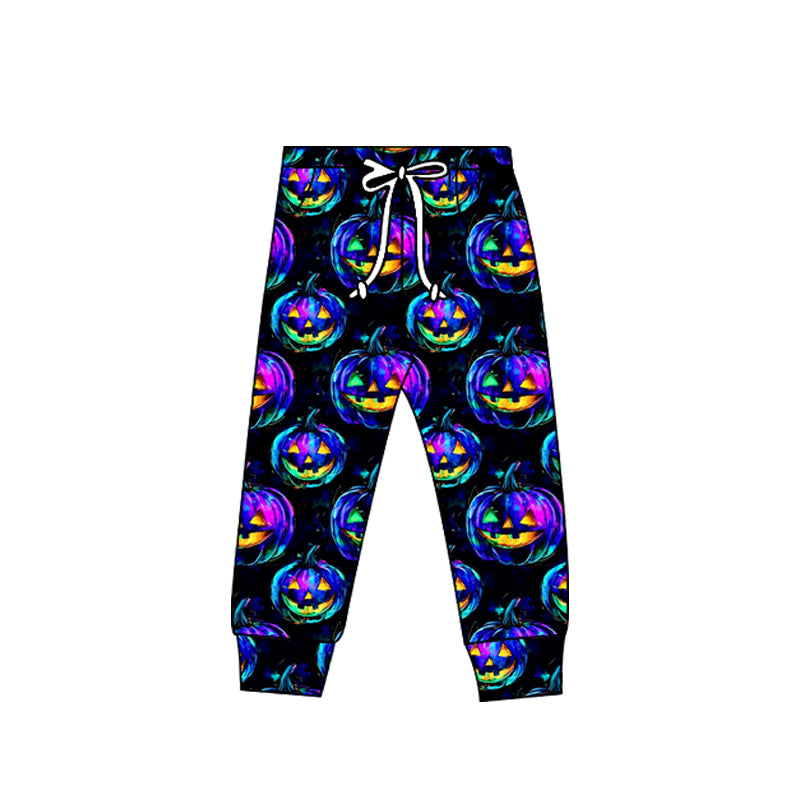 Preorder(moq 5) Adult Women Halloween Colorful Pumpkins Jogger Pants
