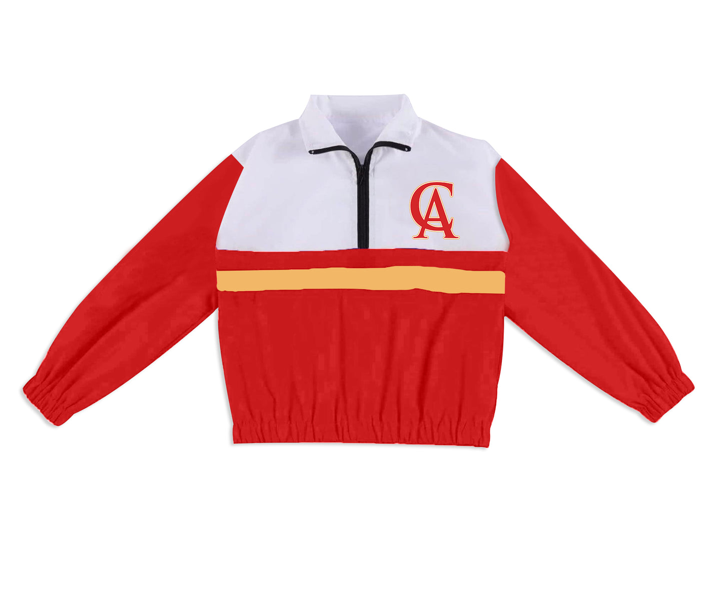 Preorder (moq 5)Baby Boys Long Sleeve Warriors Team Zip Pullovers Tops
