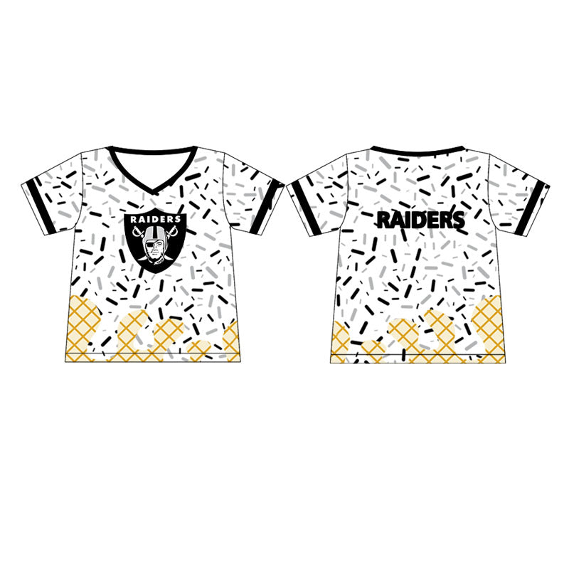 Preorder moq 5 Baby Boys Raiders Team drips Tee Shirts Tops