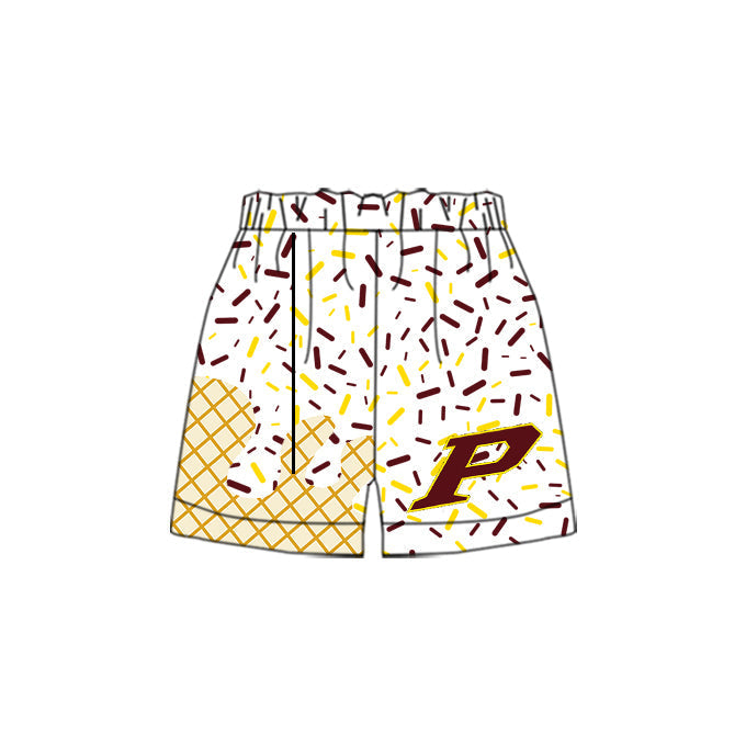 Custom moq 5 football team P adult man shorts