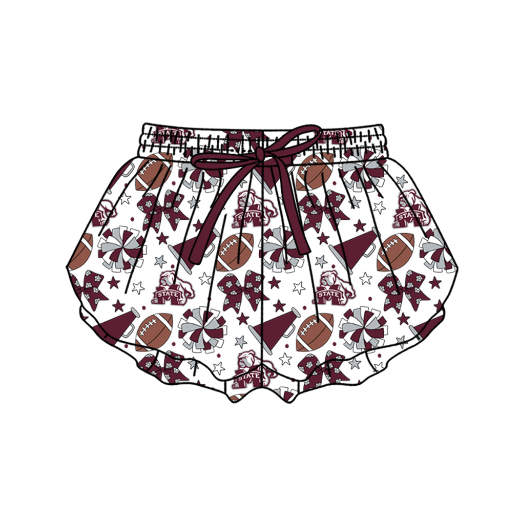 Preorder (moq 5)Baby Girls Bows Stars Footballs Team Butterfly Shorts Bottom