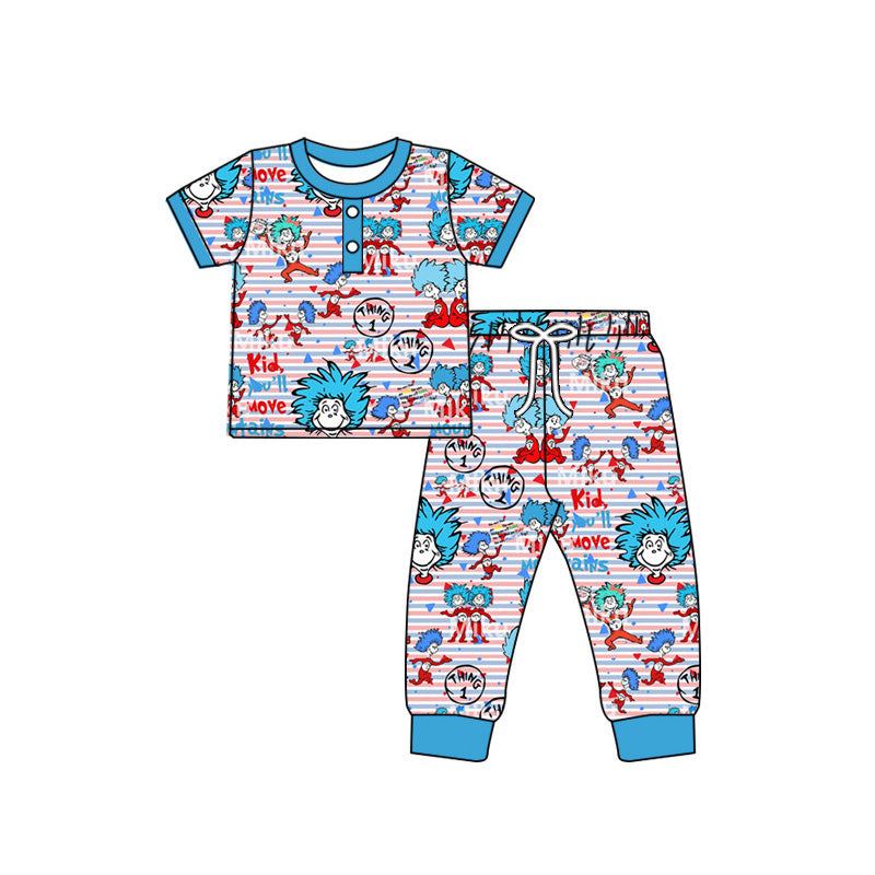 Preorder (moq 5)Baby Girls Dr Reading Miss Thing Top Pants Pajamas Clothes Sets