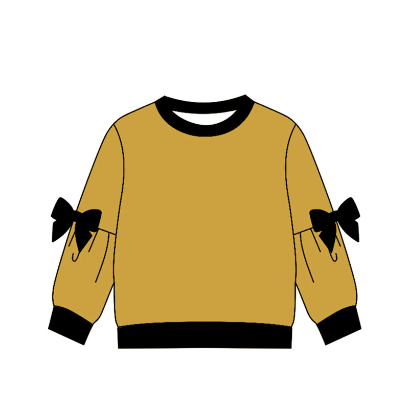 Preorder (moq 5)Baby Girls Bows Long Sleeve T-shirts Top
