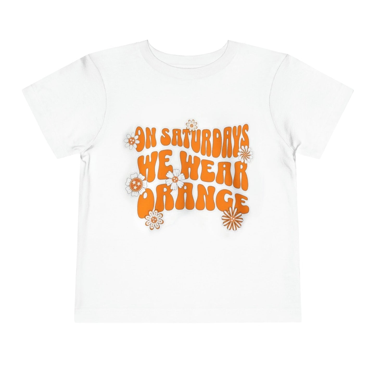 Baby Girls Boys Short Sleeve Saturday Orange Tennessee Team Tee Shirts Preorder(moq 5)