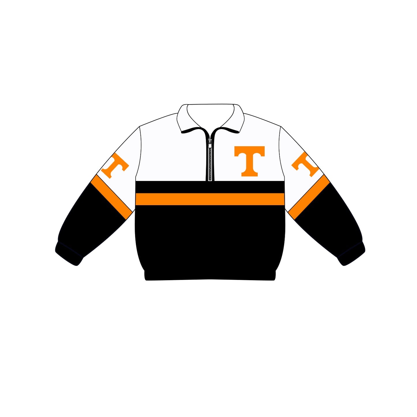 Preorder (moq 5)Baby Boys Long Sleeve Team Zip Pullovers Tops