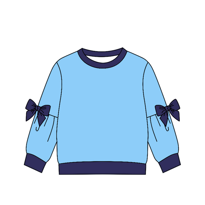 Preorder (moq 5)Baby Girls Bows Long Sleeve T-shirts Top