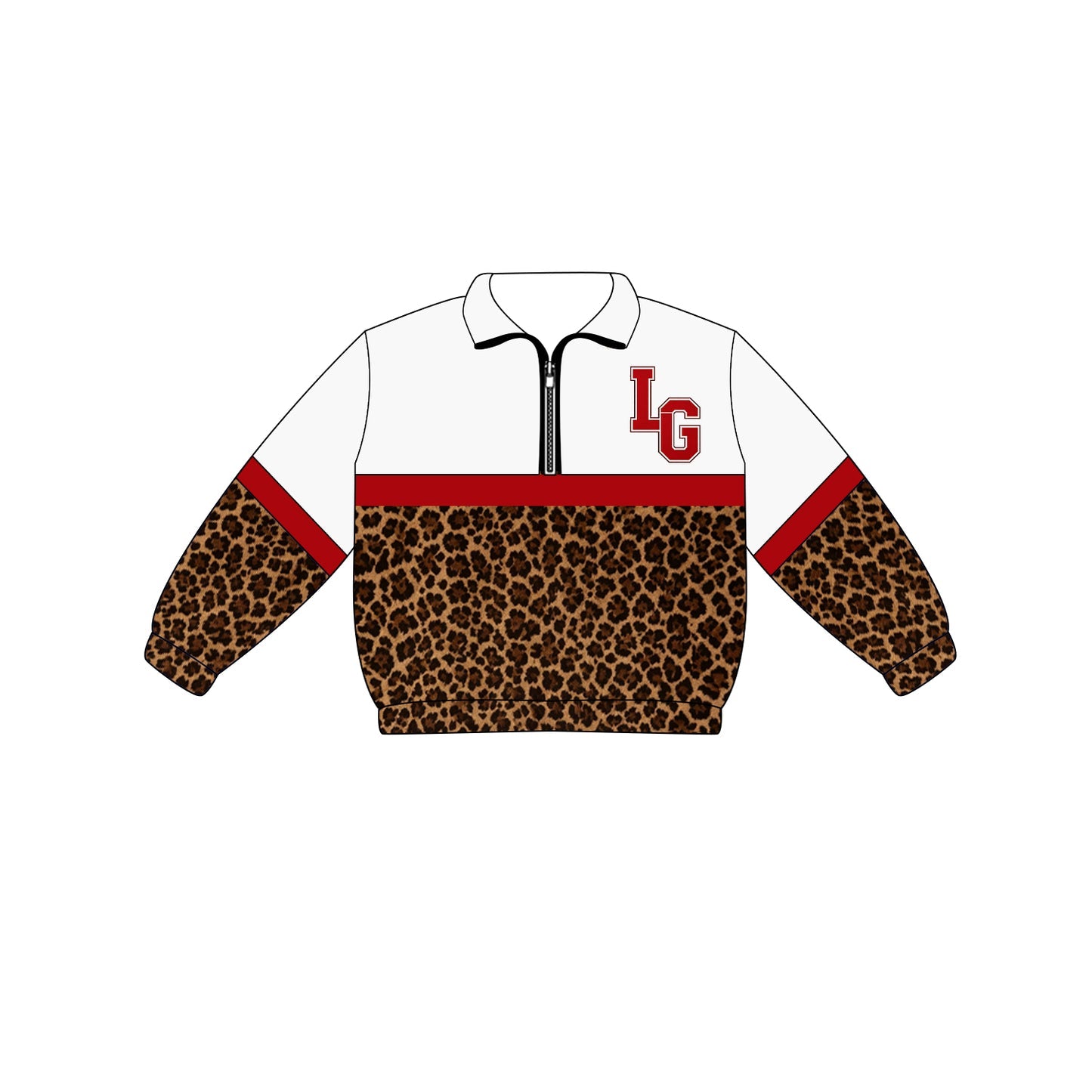 Preorder (moq 5)Baby Boys Long Sleeve Team Zip Pullovers Tops
