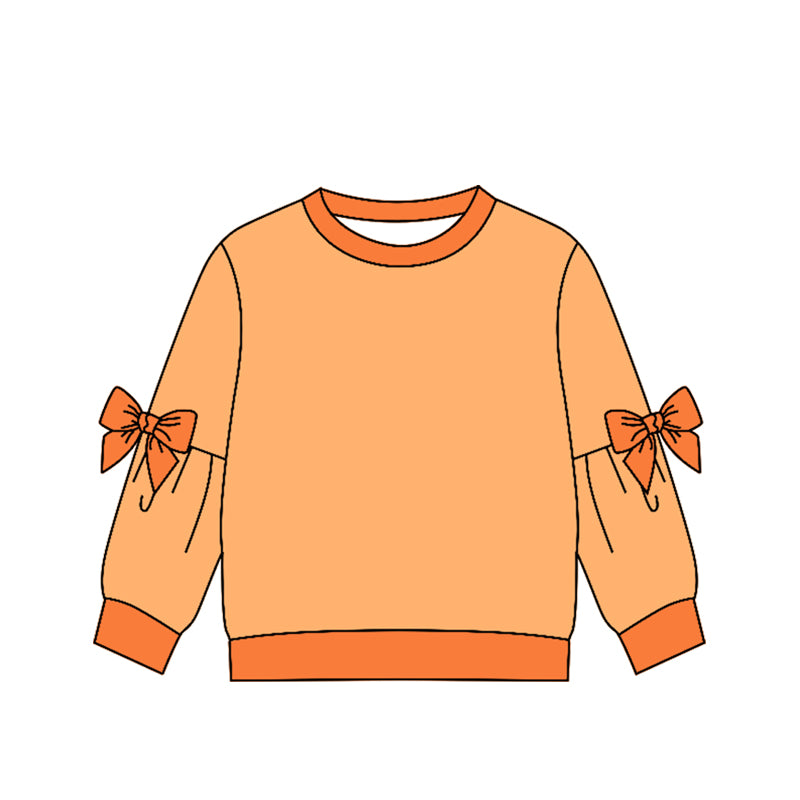 Preorder (moq 5)Baby Girls Bows Long Sleeve T-shirts Top