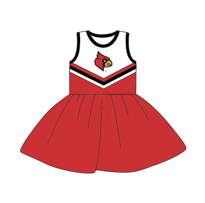 Preorder (moq 5)Baby Girls Sleeveless Team Knee Length Dresses