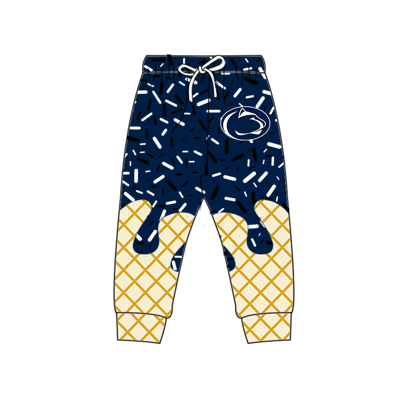 Preorder (moq 5)Baby Boys Navy Cheetah Drip Team Pant