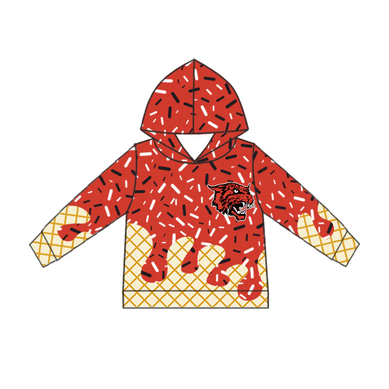 Preorder moq 5 Baby Boys Long Sleeves Drip Lions Team Hoodies Top