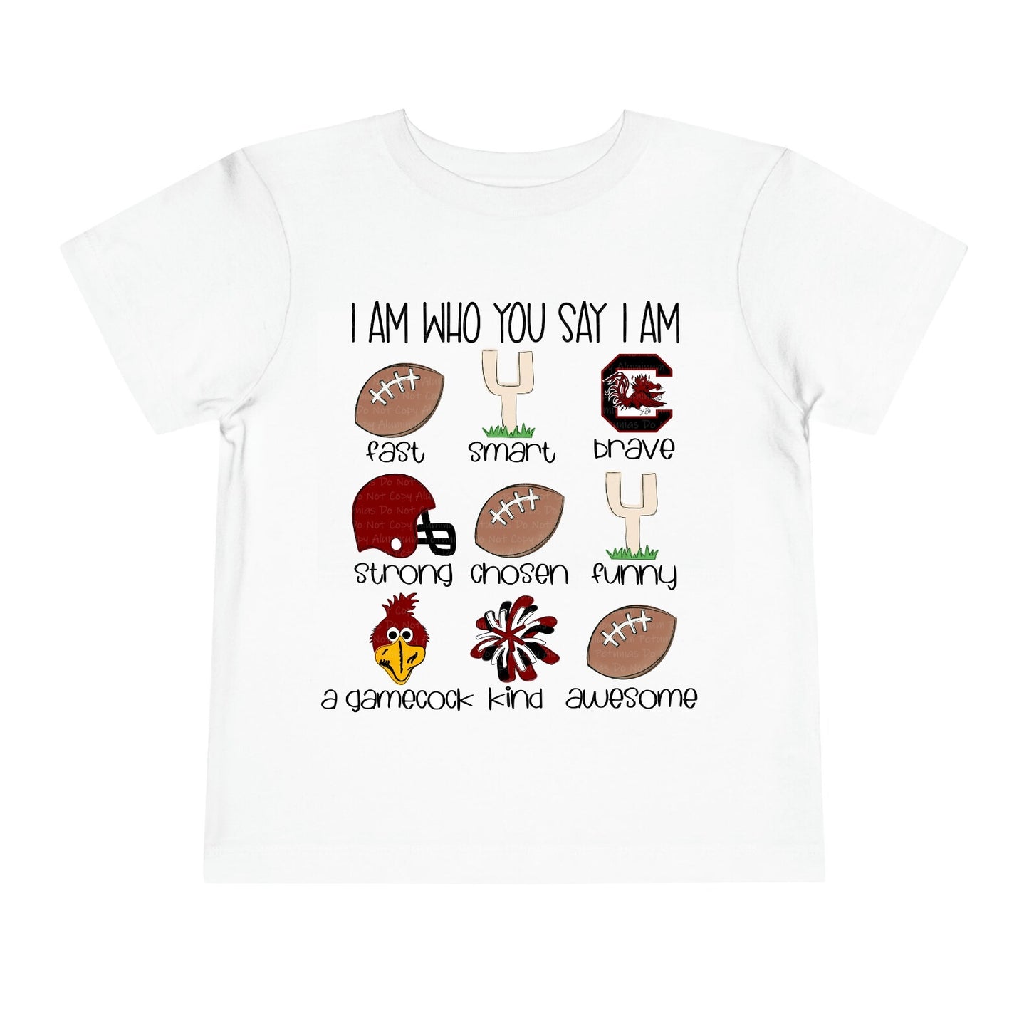 Baby Girls Short Sleeve Gamecock Team Shirts Preorder(moq 5)
