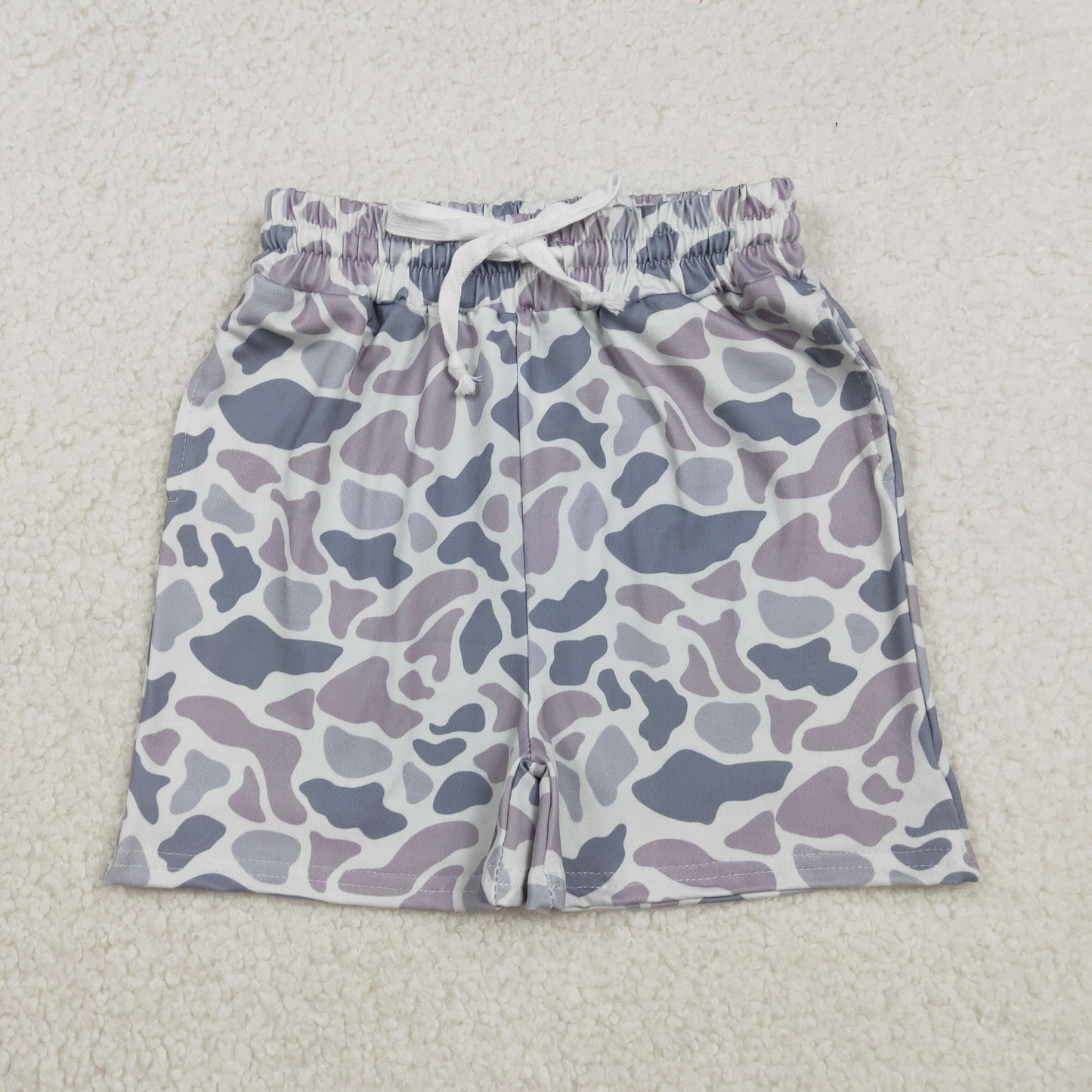 Baby Boys Southern Light Grey Camo Pockets Shorts Bottom