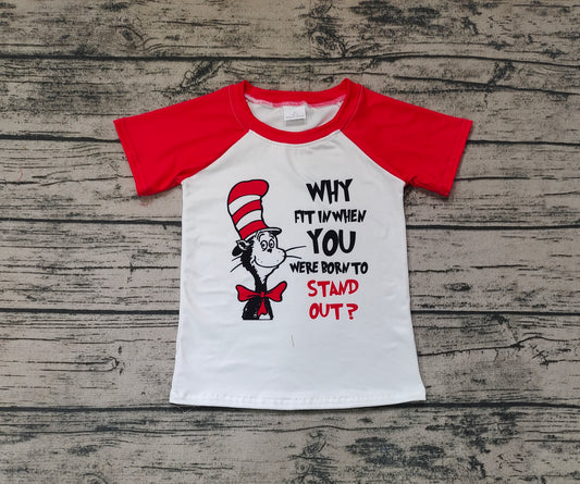 Baby Boys Dr Reading Short Sleeve Raglan Tee Shirts Tops