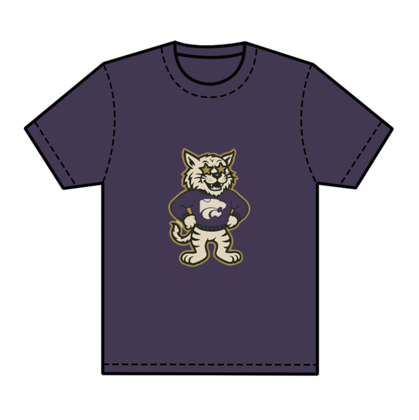 preorder(moq 5) Baby Boys Purple Short Sleeves Tiger Lions Team Tee Shirts Tops