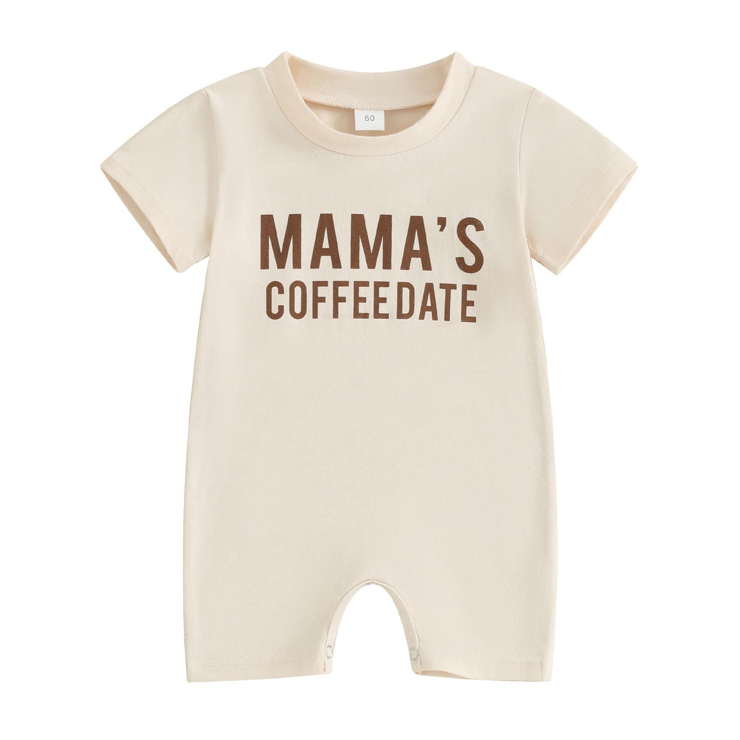 Baby Infant Boys Mama's Coffee Date Milk Silk Rompers preorder(moq 5)