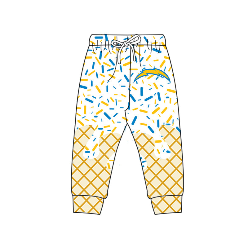 Preorder (moq 5)Baby Boys Drip Sprinkles Chargers Team Jogger Pants Bottom