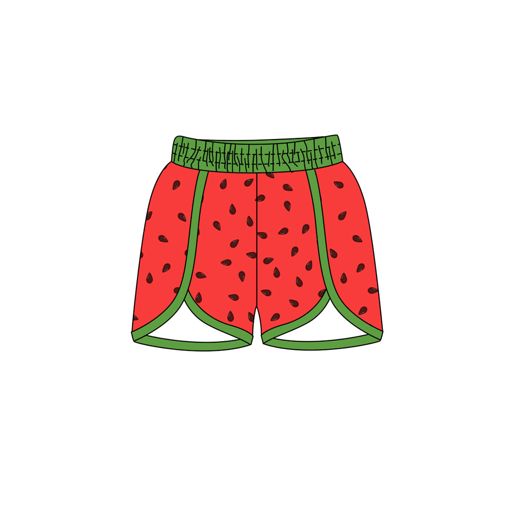 Preorder (moq 5)Baby Girls Watermelon Seeds Summer Shorts