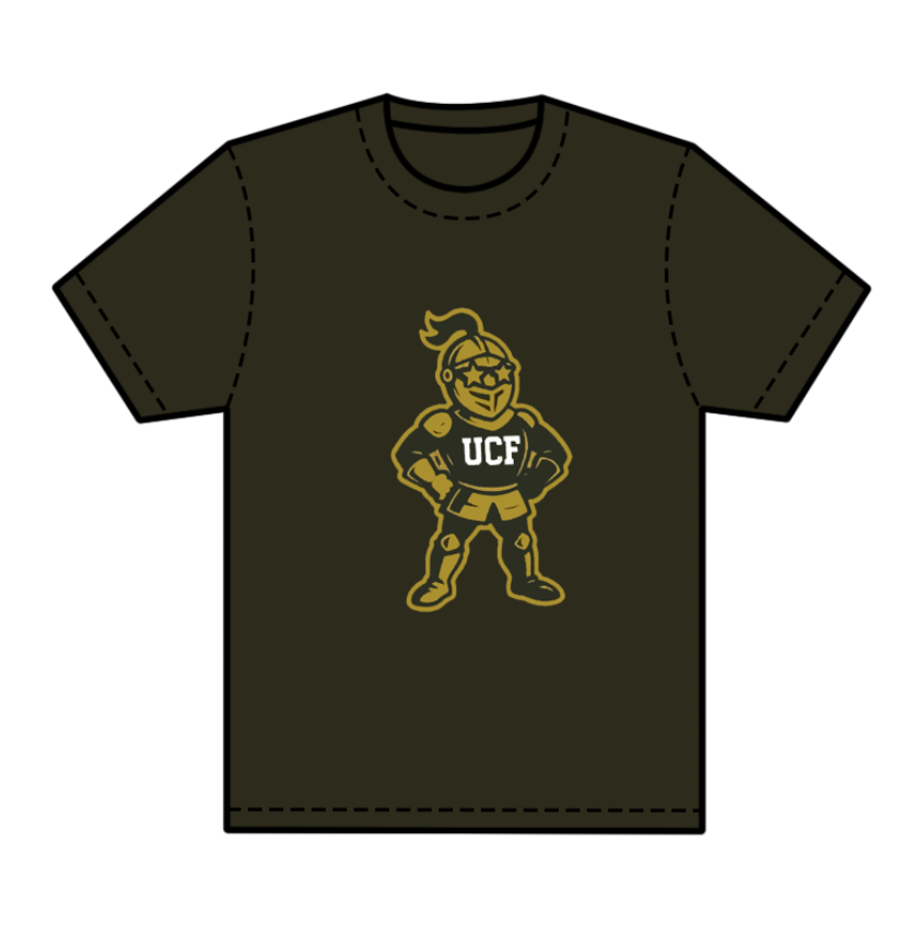 preorder(moq 5) Baby Boys Olive Short Sleeves UCF Team Tee Shirts Tops
