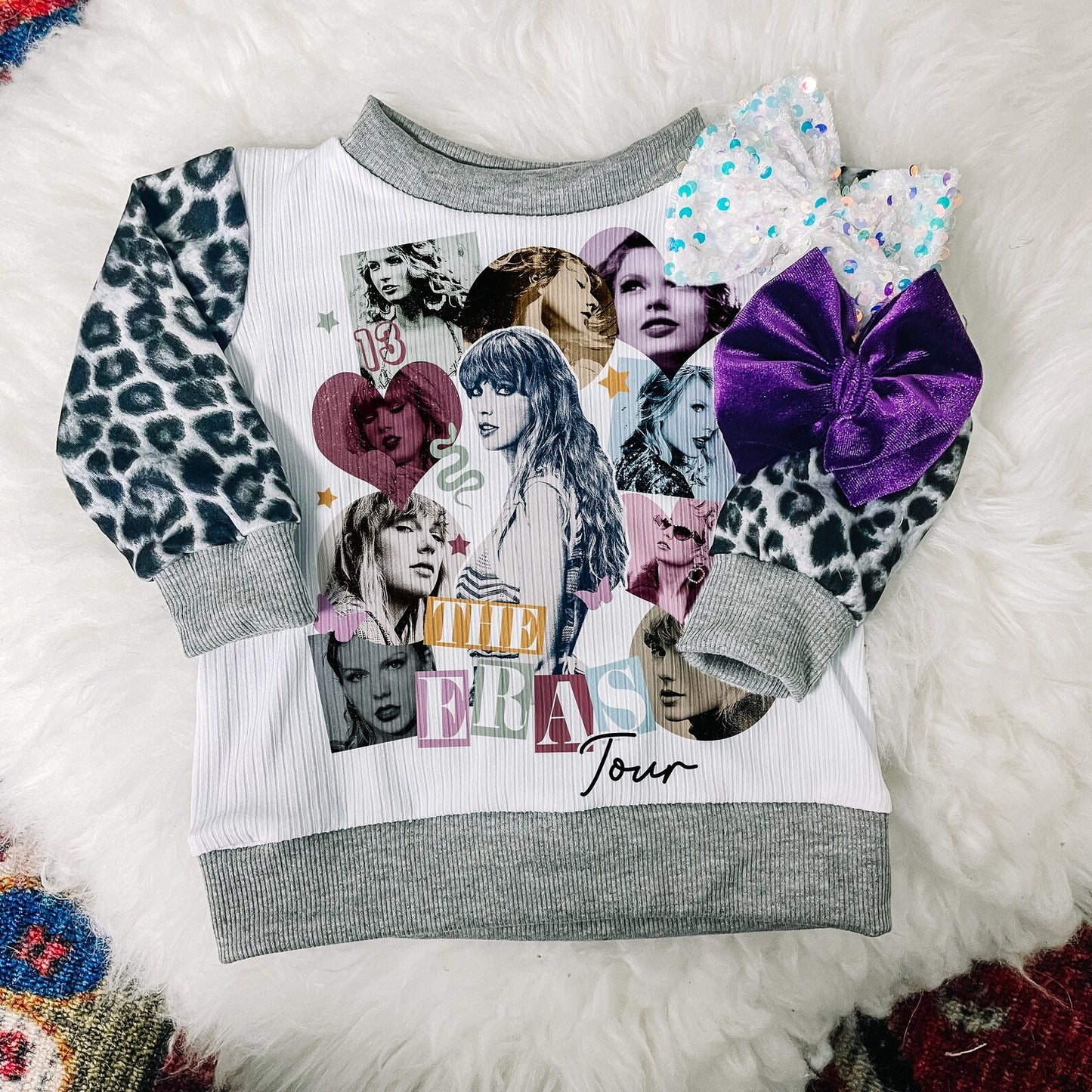 Baby Girls Singer Long Sleeve Leopard Tee Shirts Tops Preorder(moq 5)