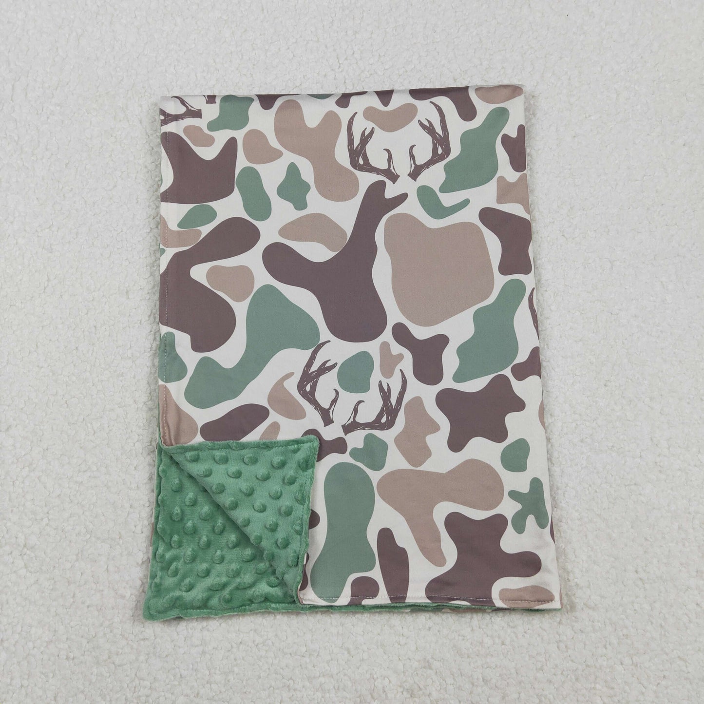 Baby Kids Green Khaki Deer Camo Hunting Blankets