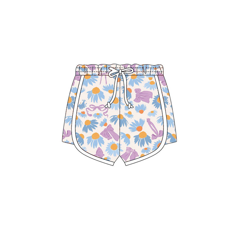 Preorder (moq 5)Baby Girls Daisy Flowers Bows Shorts Bottom