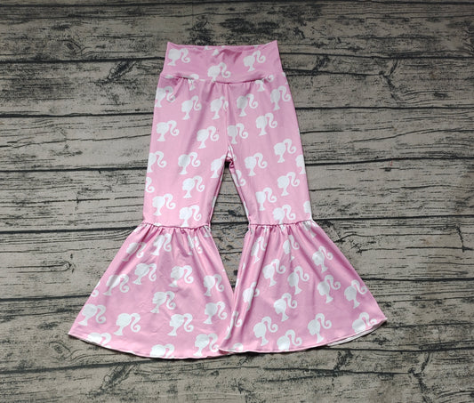 Baby Girls Pink Doll Ruffle High Waist Bell Pants