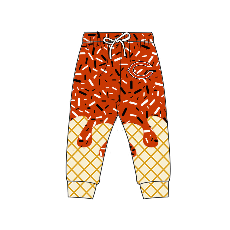 Preorder (moq 5)Baby Boys Drip Sprinkles Chicago Bears Team Jogger Pants Bottom