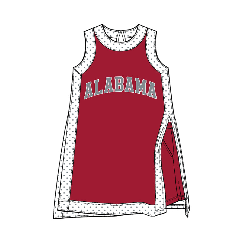 Preorder (moq 5) Baby Girls Polka Dots Alabama Tunic Pockets Short Team Clothes Sets