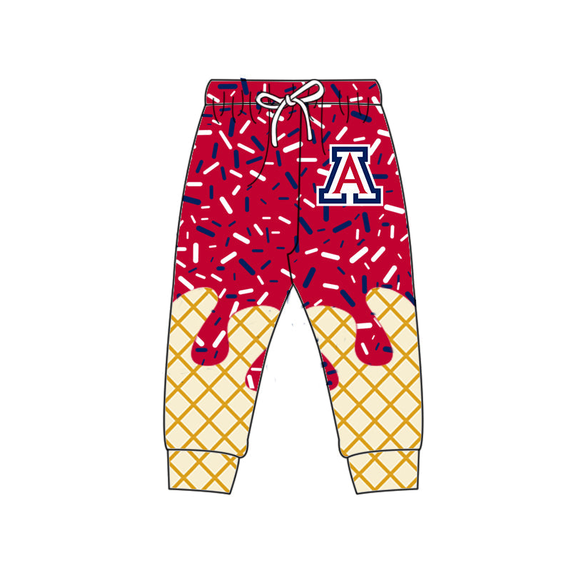 Preorder (moq 5)Baby Boys Drip Sprinkles Arizona Wildcats Team Jogger Pants Bottom