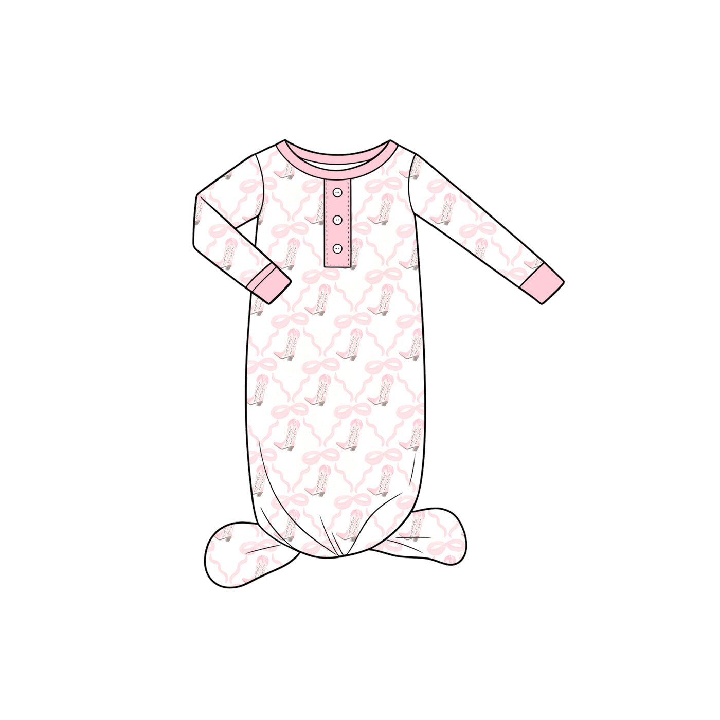 Preorder(moq5) Baby Girls Clothes High-Quality Cute Print Cotton Button Footed Rompers