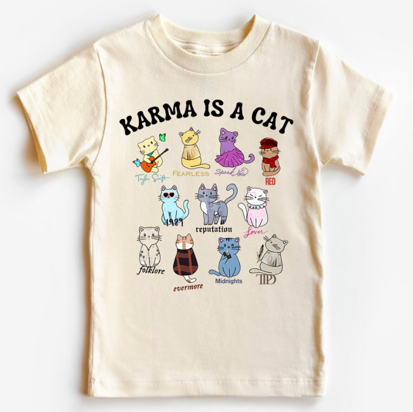 Baby Girls Short Sleeve TS Cat Singer Summer Tee Shirts Preorder(moq 5)