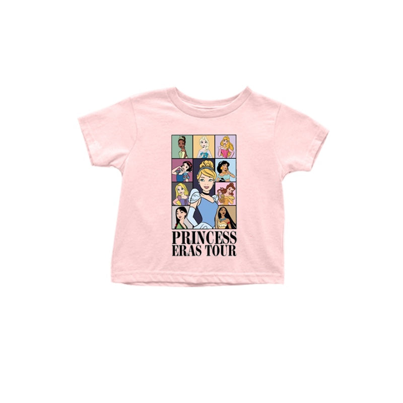 Baby Girls Pink Princess Short Sleeve Tee Shirts Tops Preorder(moq 5)