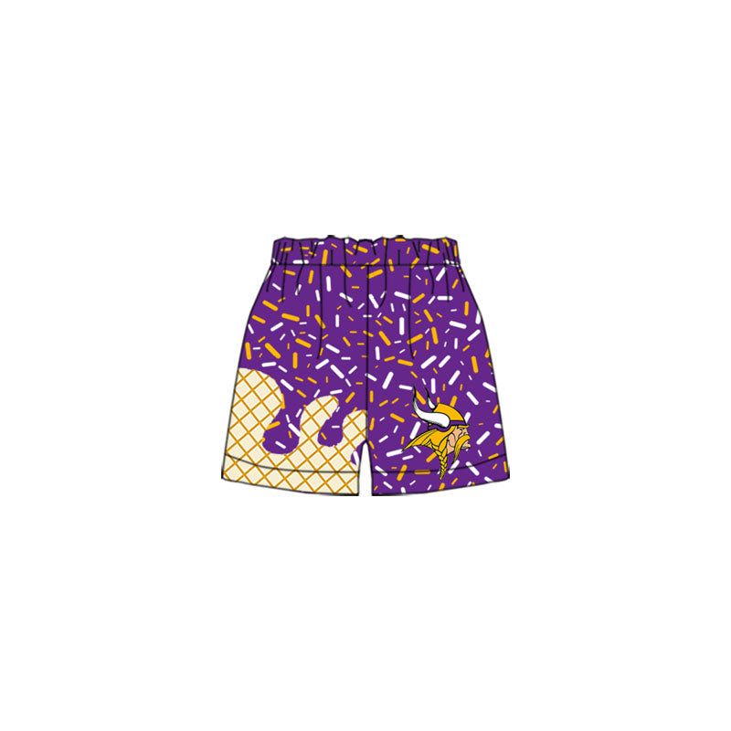 Preorder moq 5 Baby Boys Vikings Team drips Shorts Bottoms