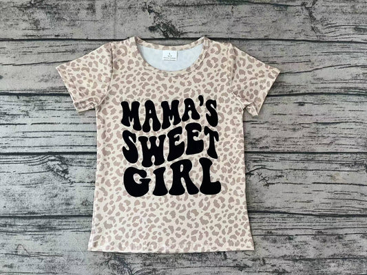 Baby Girls Mama's Sweet Girl Short Sleeve Shirts Tops