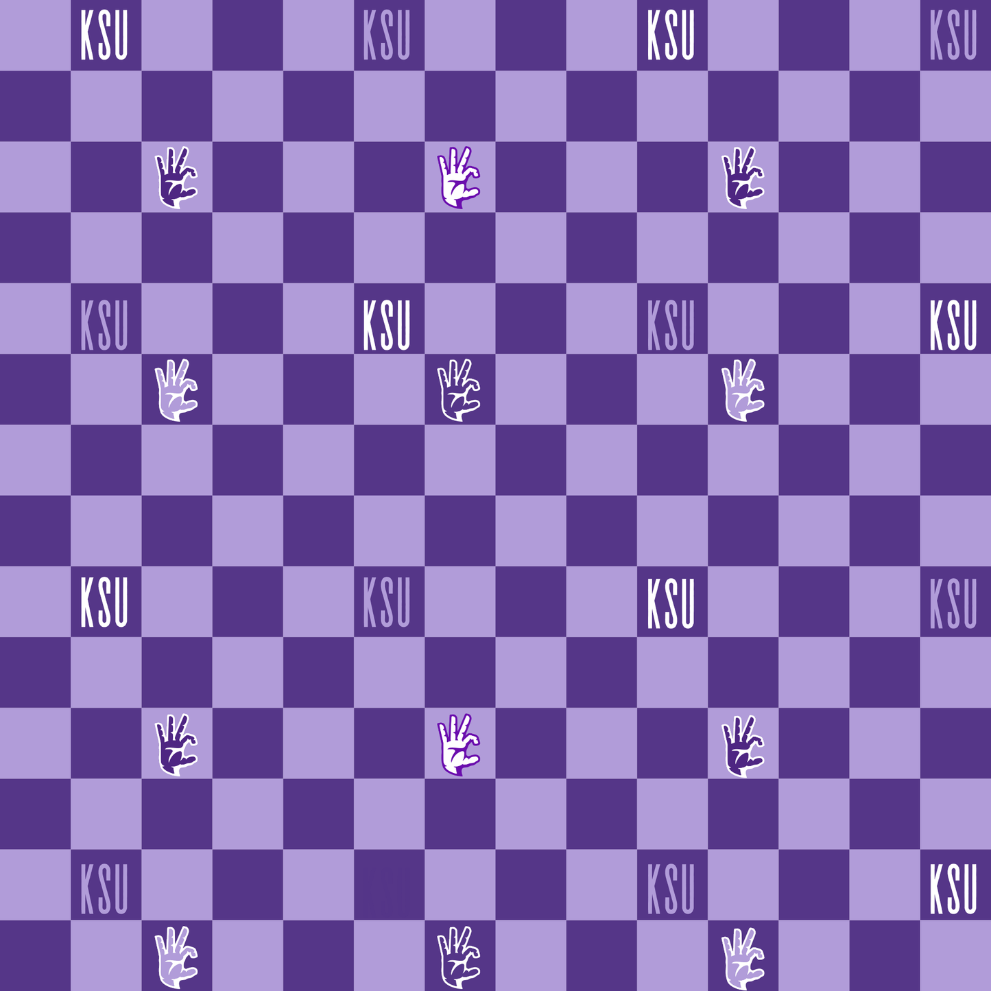 Preorder (moq 5)Baby Girls Purple Lavender Checked KSU Team Shorts Bottoms
