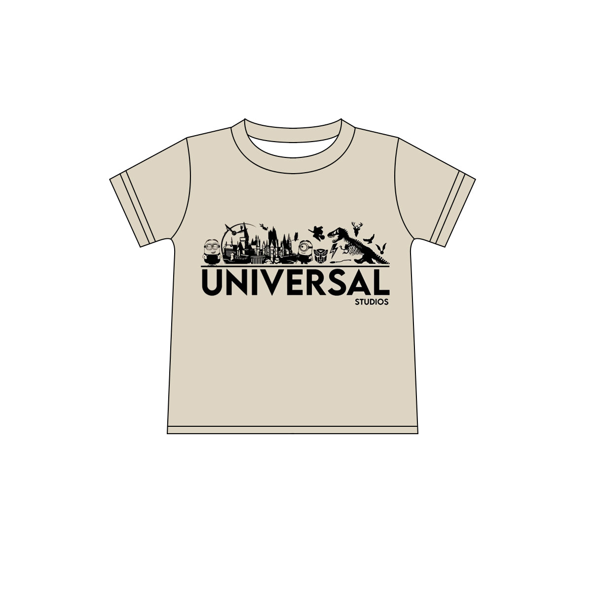 Preorder (moq 5)Baby Boys Short Sleeve Universal Studios T-shirts Top