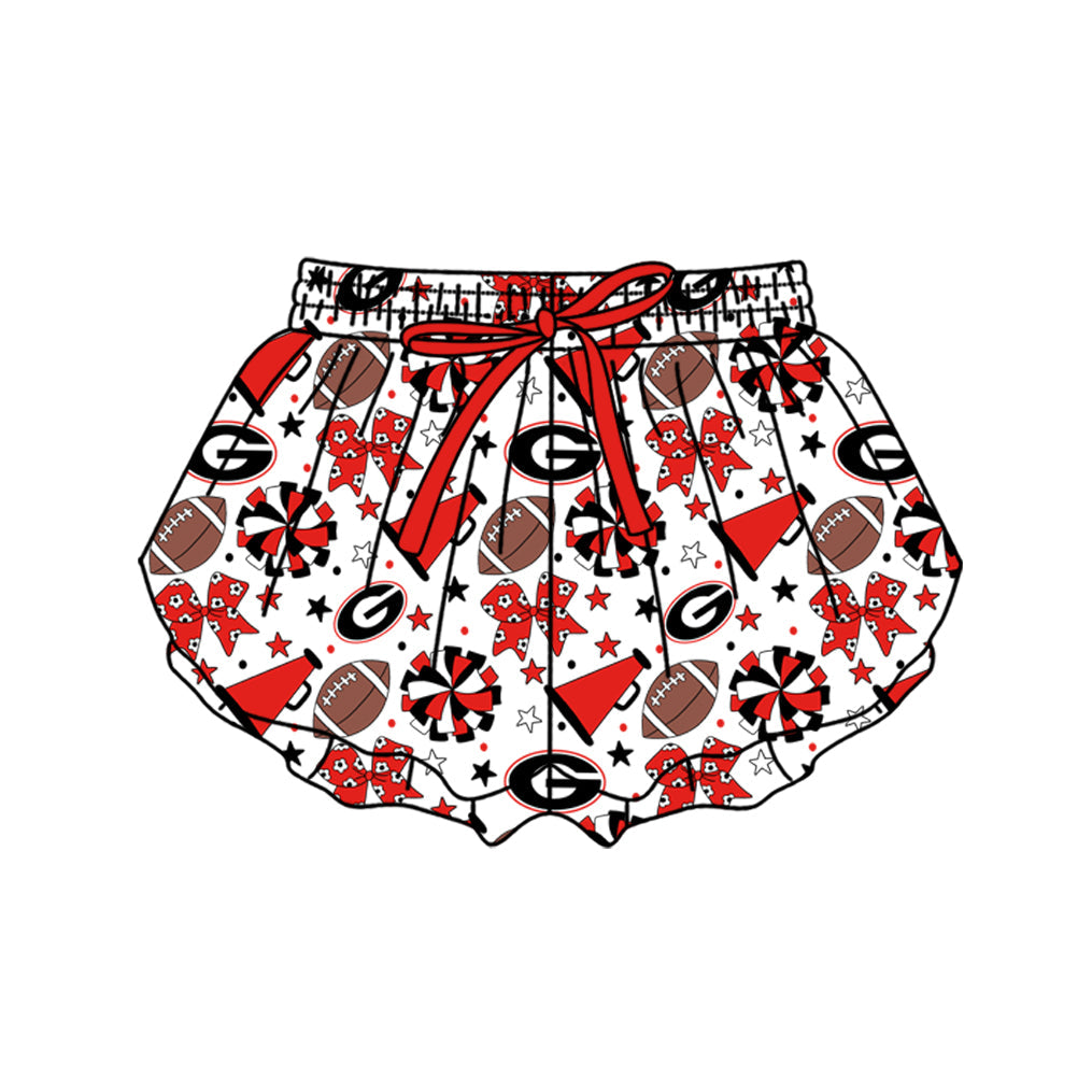 Preorder (moq 5)Baby Girls Bows Stars Footballs Team Butterfly Shorts Bottom
