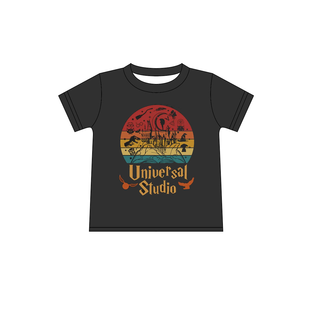 Preorder (moq 5)Baby Boys Short Sleeve Universal Studios T-shirts Top