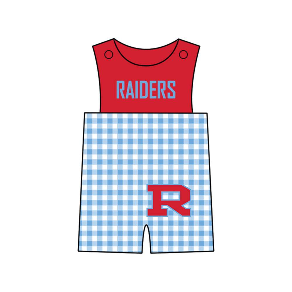 Preorder (moq 5)Baby Boys Sleeveless Raiders Shorts Rompers