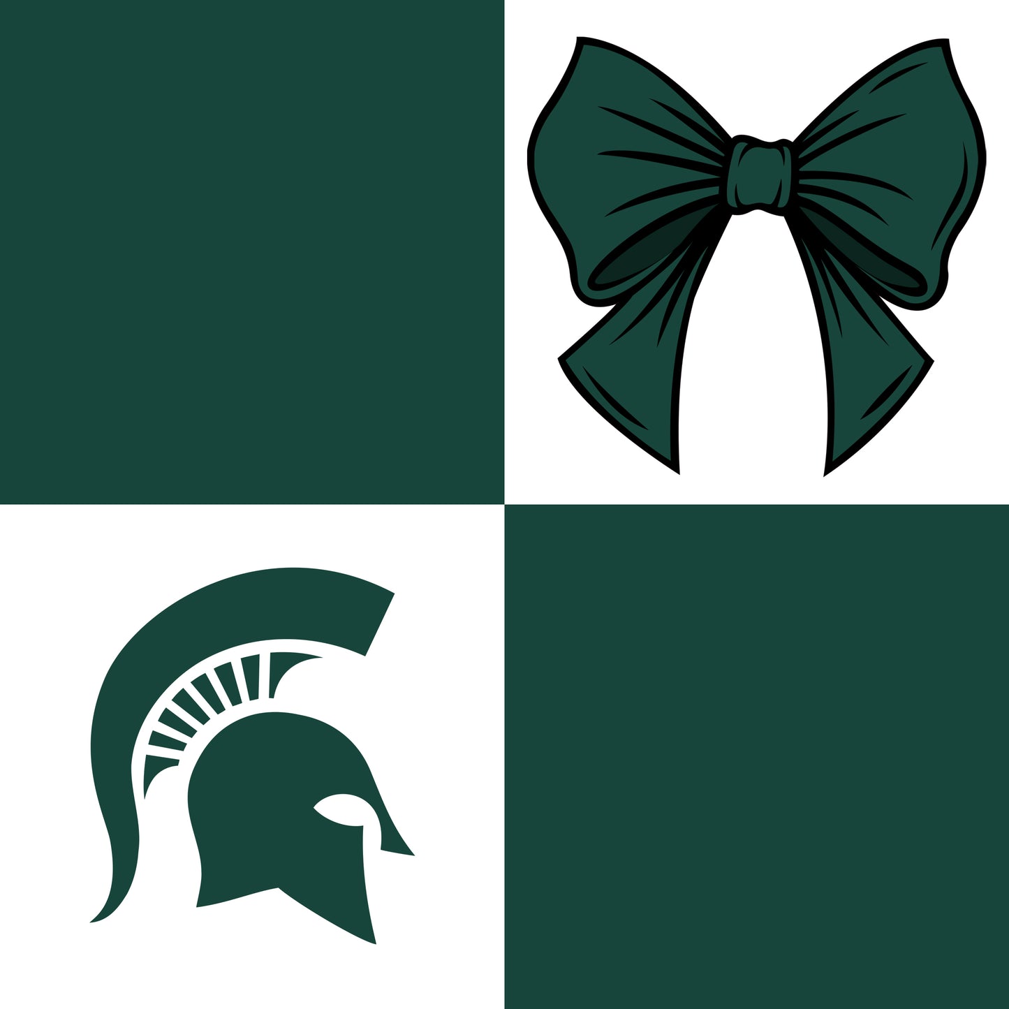 Preorder (moq 5)Baby Girls Green Spartans Bows Zip Hoodie Jackets Skirt Short Team Clothes Sets