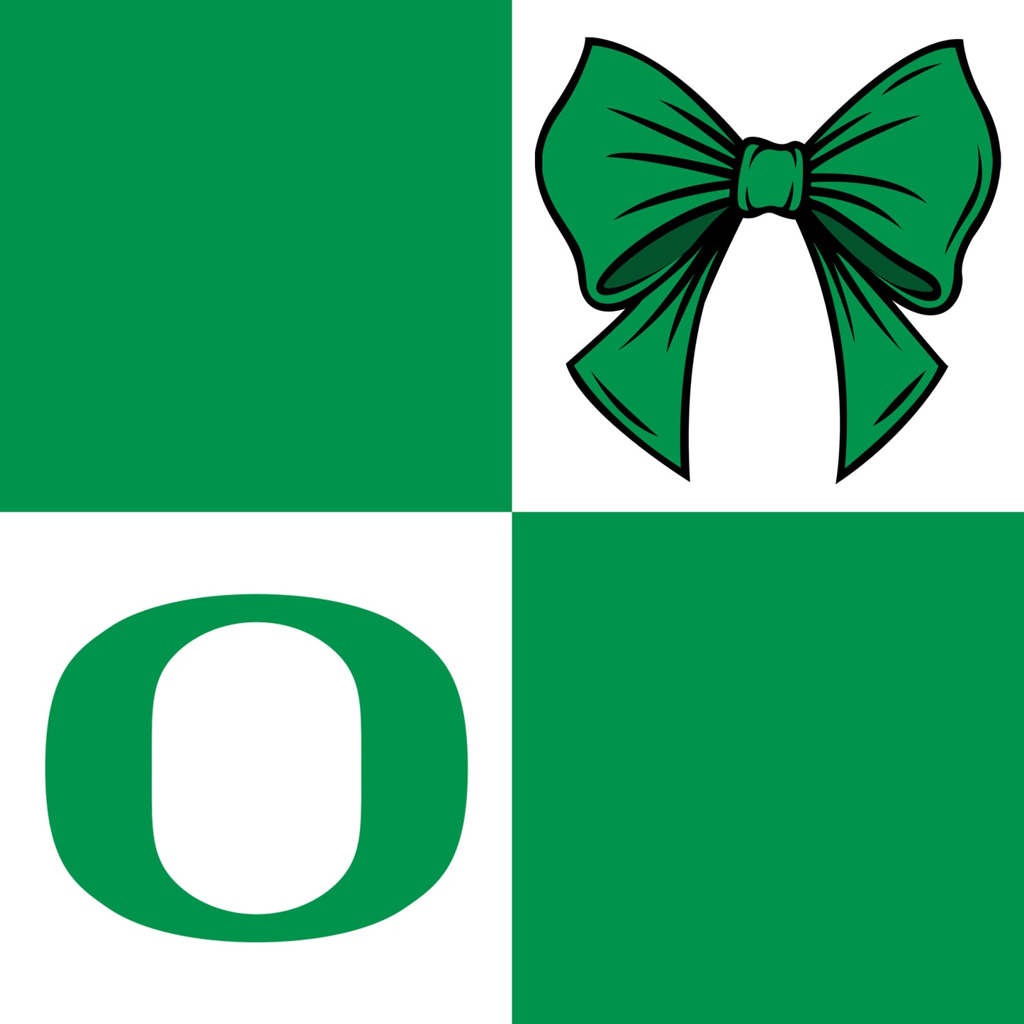 Preorder (moq 5)Baby Girls Green Oregon Bows Checked Vest Ruffle Skirt Short Team Clothes Sets