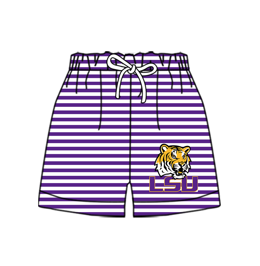 Preorder moq 5 Baby Boys Team Stripe Shorts Bottom