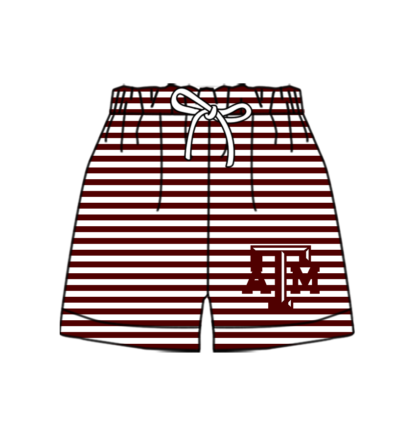 Preorder moq 5 Baby Boys Team Stripe Shorts Bottom