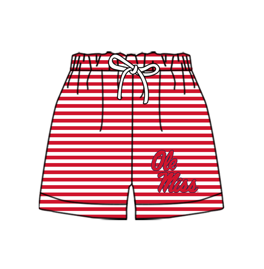 Preorder moq 5 Baby Boys Team Stripe Shorts Bottom