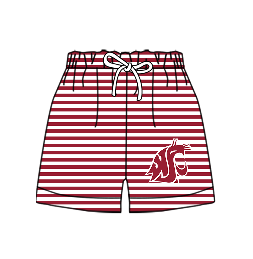 Preorder moq 5 Baby Boys Team Stripe Shorts Bottom