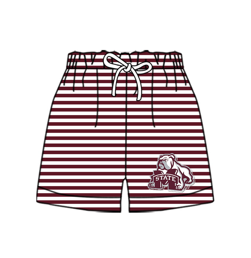 Preorder moq 5 Baby Boys Team Stripe Shorts Bottom