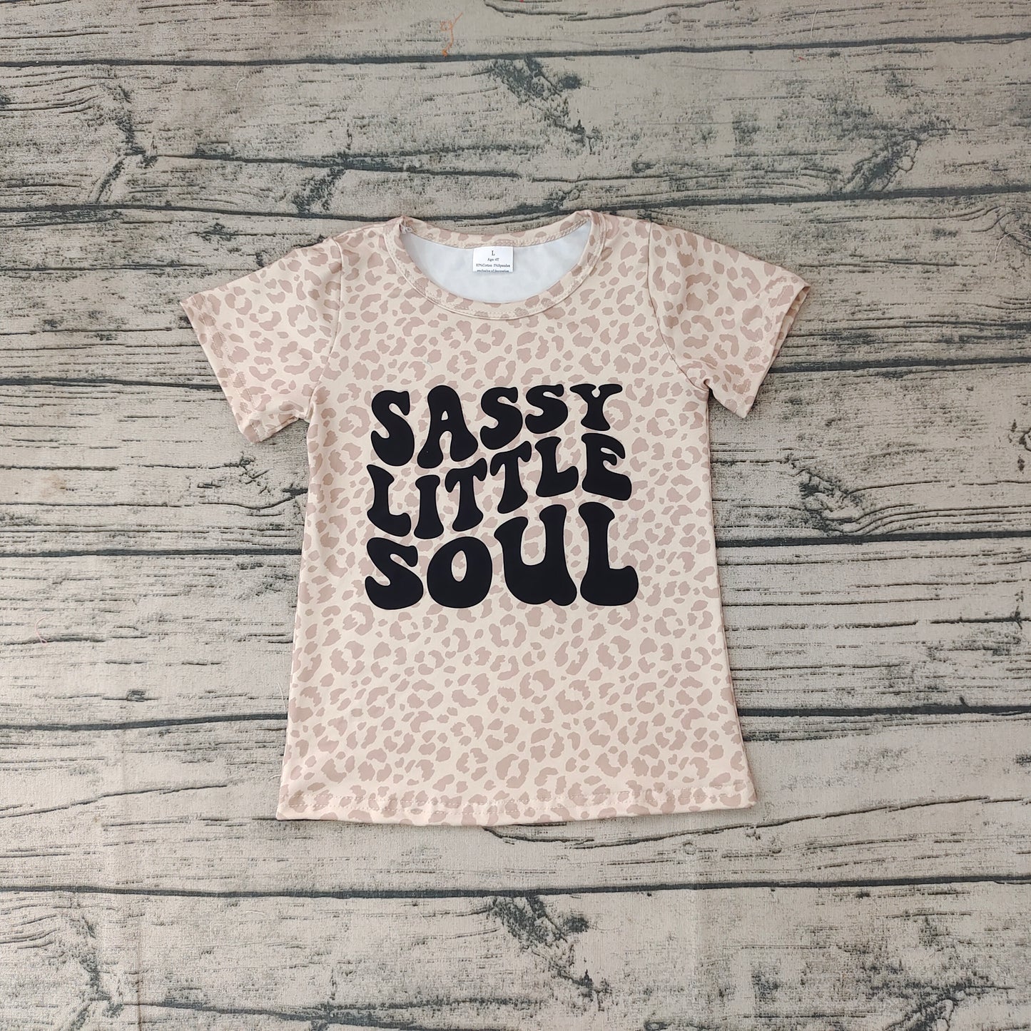 Baby Girls Little Sassy Soul Short Sleeve Shirts Tops