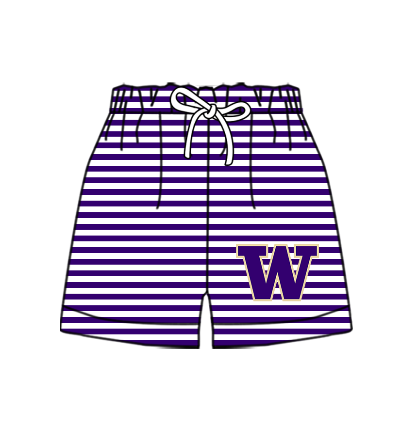 Preorder moq 5 Baby Boys Team Stripe Shorts Bottom